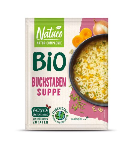 Natuco Bio Betűtészta Leves 50g