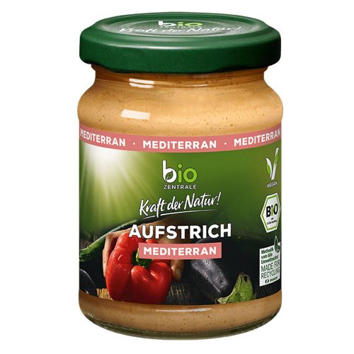 Bio-Zentrale BIO Mediterrán kenyér pástétom 125g, üveges