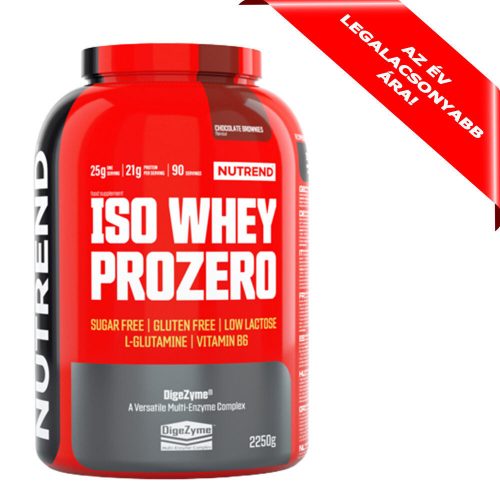 NUTREND Iso Whey Prozero 2250g Chocolate Brownies