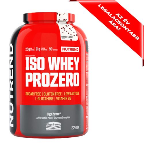 NUTREND Iso Whey Prozero 2250g Cookies & Cream