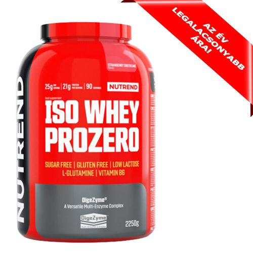 NUTREND Iso Whey Prozero 2250g Strawberry Cheesecake