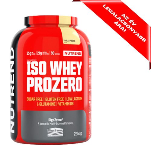 NUTREND Iso Whey Prozero 2250g Vanilla Pudding