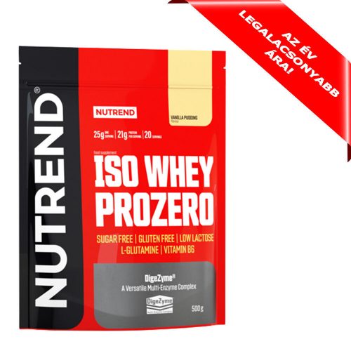 NUTREND Iso Whey Prozero 500g Vanilla Pudding