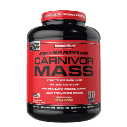 MUSCLEMEDS Carnivor Mass 2534g Vanilla Caramel