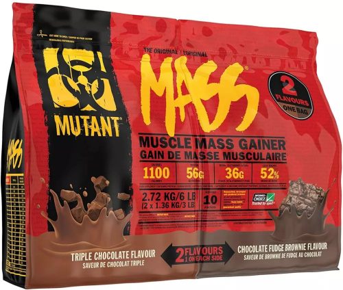 MUTANT Mass Dual Chamber 2720g - Triple Chocolate+Chocolate Fudge Brownie