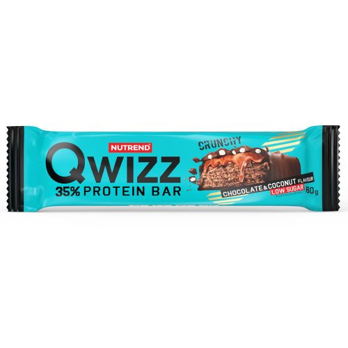 NUTREND QWIZZ Protein Bar 60g Chocolate+Coconut (12pcs)