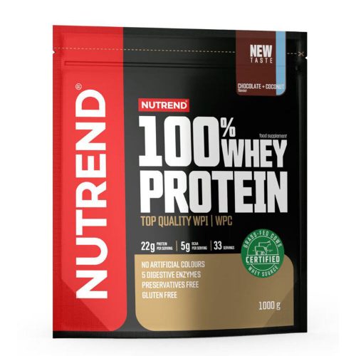 NUTREND 100% Whey Protein 1000g Chocolate+Coconut