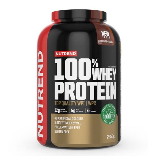 NUTREND 100% Whey Protein 2250g Chocolate+Cocoa