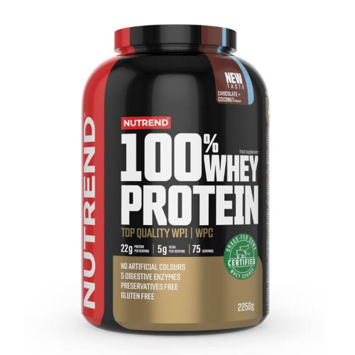 NUTREND 100% Whey Protein 2250g Chocolate+Coconut