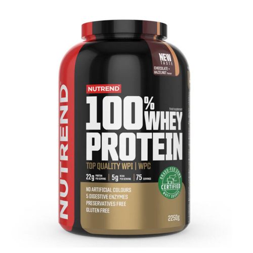 NUTREND 100% Whey Protein 2250g Chocolate+Hazelnut