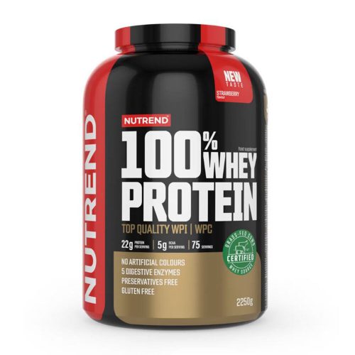 NUTREND 100% Whey Protein 2250g Strawberry