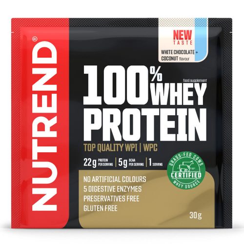 NUTREND 100% Whey Protein 10x30g White Chocolate+Coconut