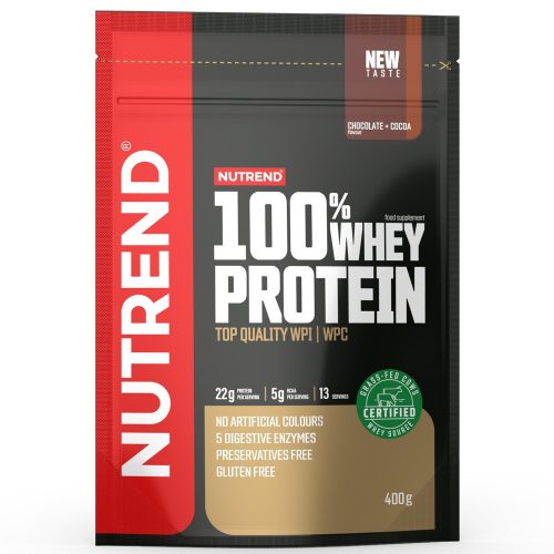 NUTREND 100% Whey Protein 400g Chocolate+Cocoa