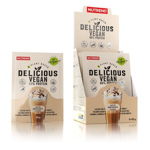 NUTREND Delicious Vegan Protein 5x30g Latte Macchiato