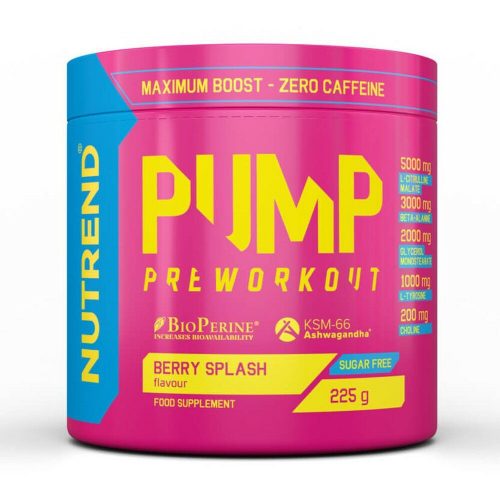 NUTREND Pump Preworkout 225g Berry Splash