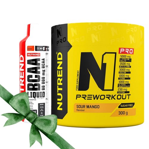 NUTREND N1 PRO 300g Sour Mango + ajándék NUTREND BCAA 1 l liquid