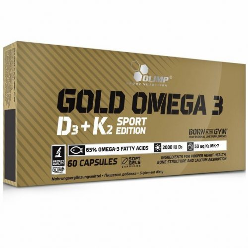 OLIMP SPORT Gold Omega 3 D3+K2 SE - szív és érrendszer - 60 kapsz.