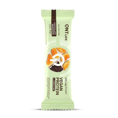 QNT VEGAN 25% Protein Bar Chocolate-Mandarin 40g (28)