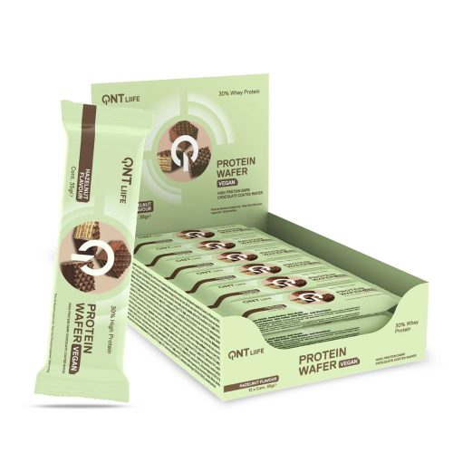 QNT Vegan Wafer bar Hazelnut 12x35g